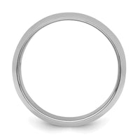 Sterling Silver Rhodium-plated 10mm Half-Round Size 11.5 Band