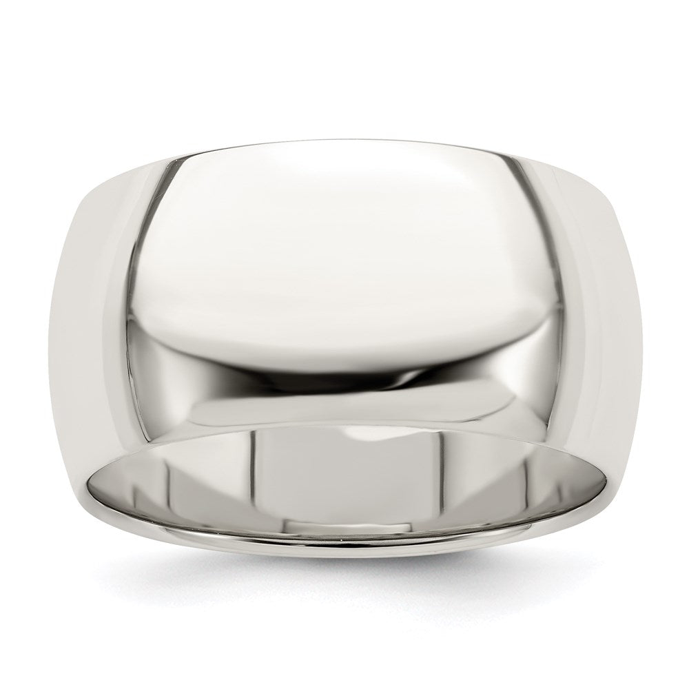 Sterling Silver 10mm Half Round Size 7 Band