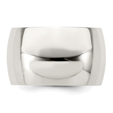 Sterling Silver 12mm Half Round Size 4 Band