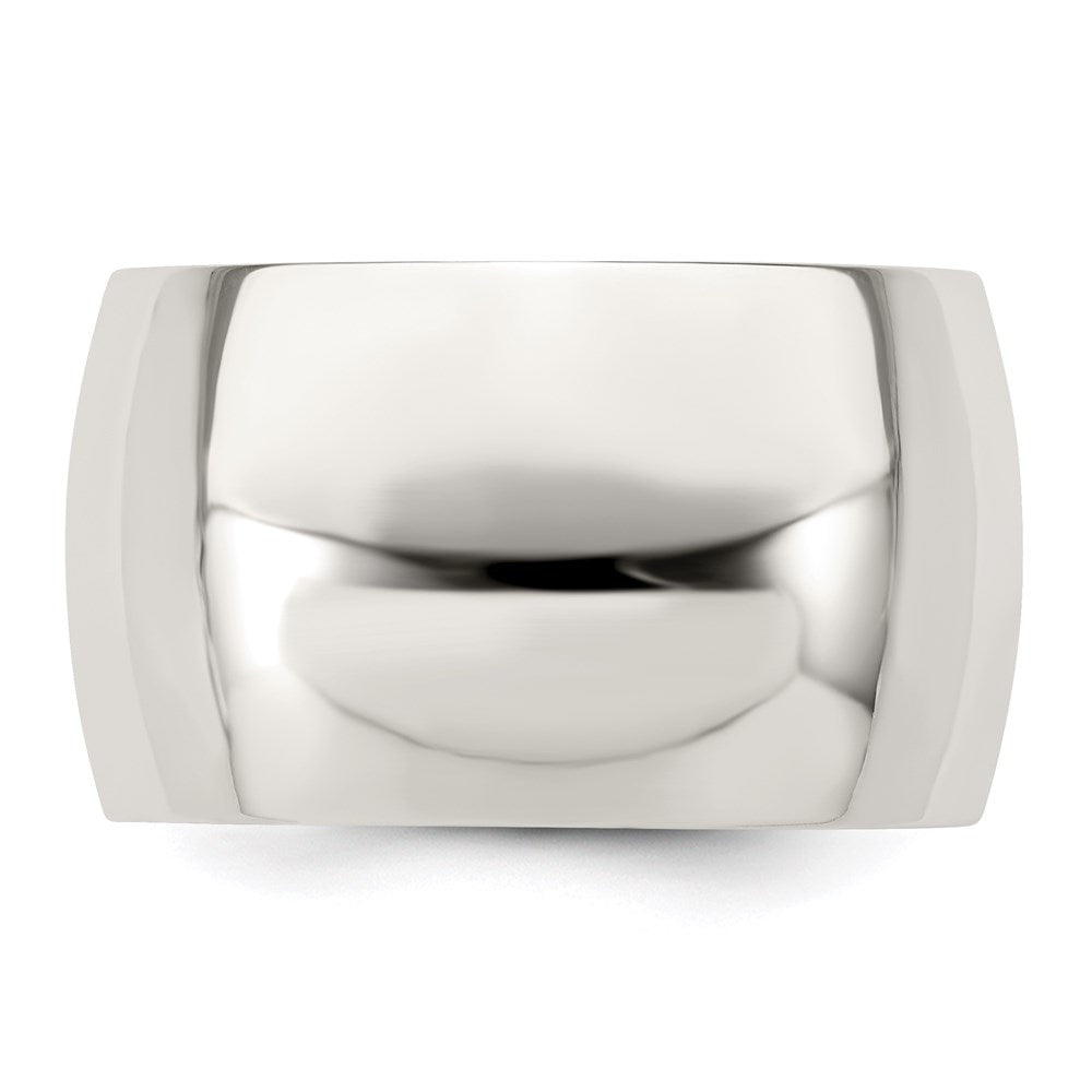 Sterling Silver 12mm Half Round Size 8.5 Band