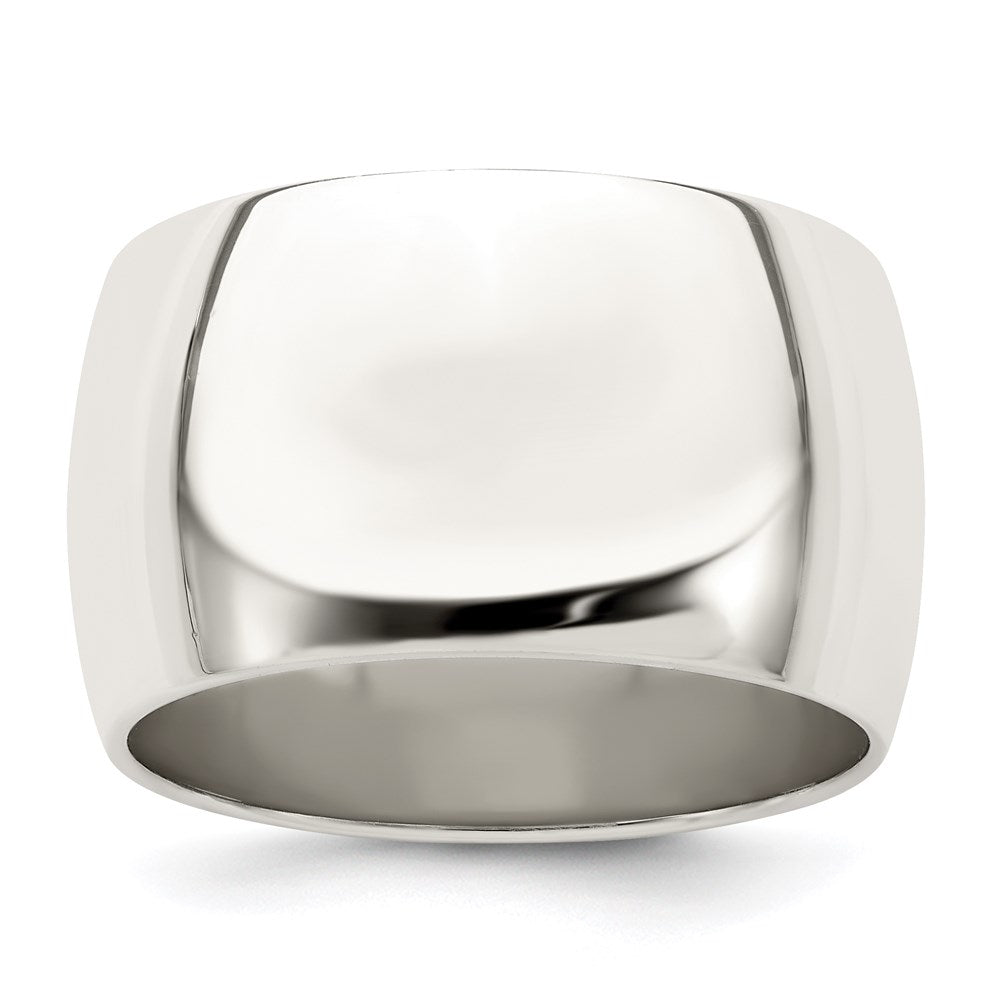 Sterling Silver 12mm Half Round Size 5 Band