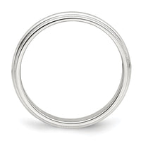 Sterling Silver 3mm Half Round Milgrain Size 11.5 Band
