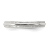 Sterling Silver 3mm Half Round Milgrain Size 6.5 Band