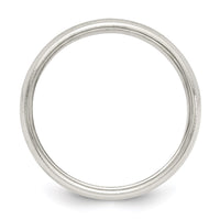 Sterling Silver 5mm Half Round Milgrain Size 9 Band