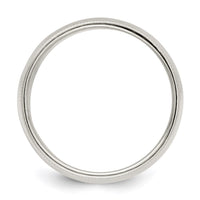 Sterling Silver 9mm Half Round Milgrain Size 7 Band