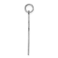Sterling Silver Rhodium-plated Laser Cut Cross Pendant