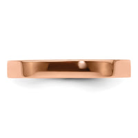 14k Rose Gold 3mm LTW Flat Band Size 12