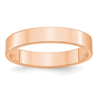 14k Rose Gold 4mm LTW Flat Band Size 11.5