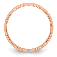 14k Rose Gold 5mm Half-Round Band Size 7