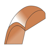 10k Rose Gold 4mm LTW Half Round Band Size 6
