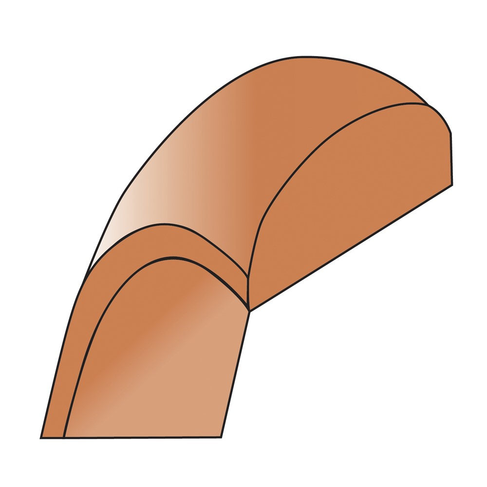 14k Rose Gold 3mm Half-Round Band Size 6