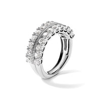 14k White Gold 1 3/4 ct Lab Grown Diamond VS/SI+ G+ Fashion Band