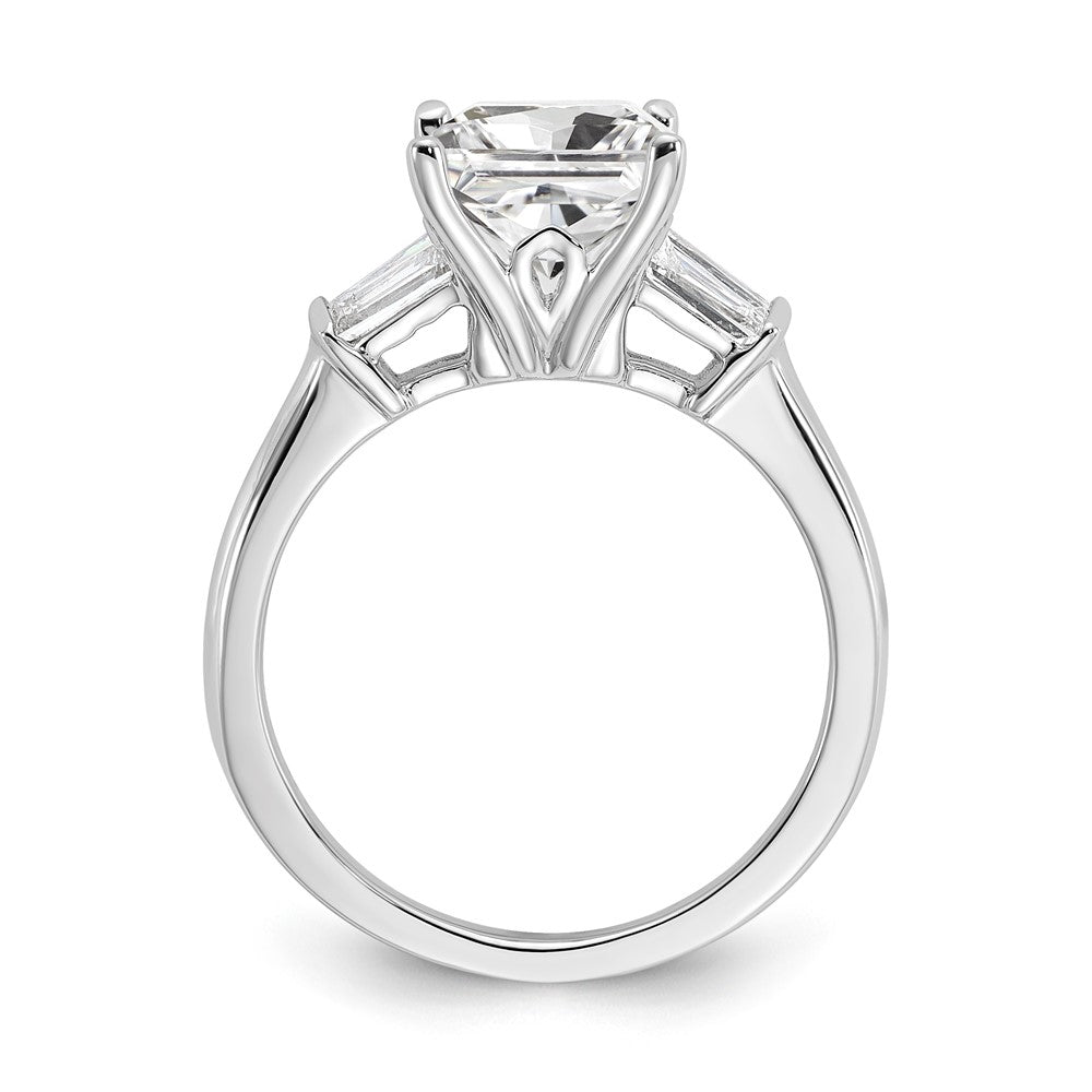 14kw 2ct Cert Lab Grown Dia VS+ F+ Princess Center Comp Eng Ring