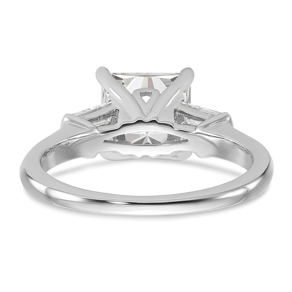 14kw 2ct Cert Lab Grown Dia VS+ F+ Princess Center Comp Eng Ring