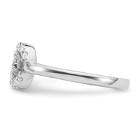 14kw 1/5 ct Lab Grown Dia VS/SI+ G+ Comp Initial C Adjustable Ring