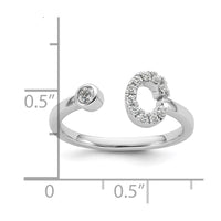 14kw 1/5 ct Lab Grown Dia VS/SI+ G+ Comp Initial C Adjustable Ring