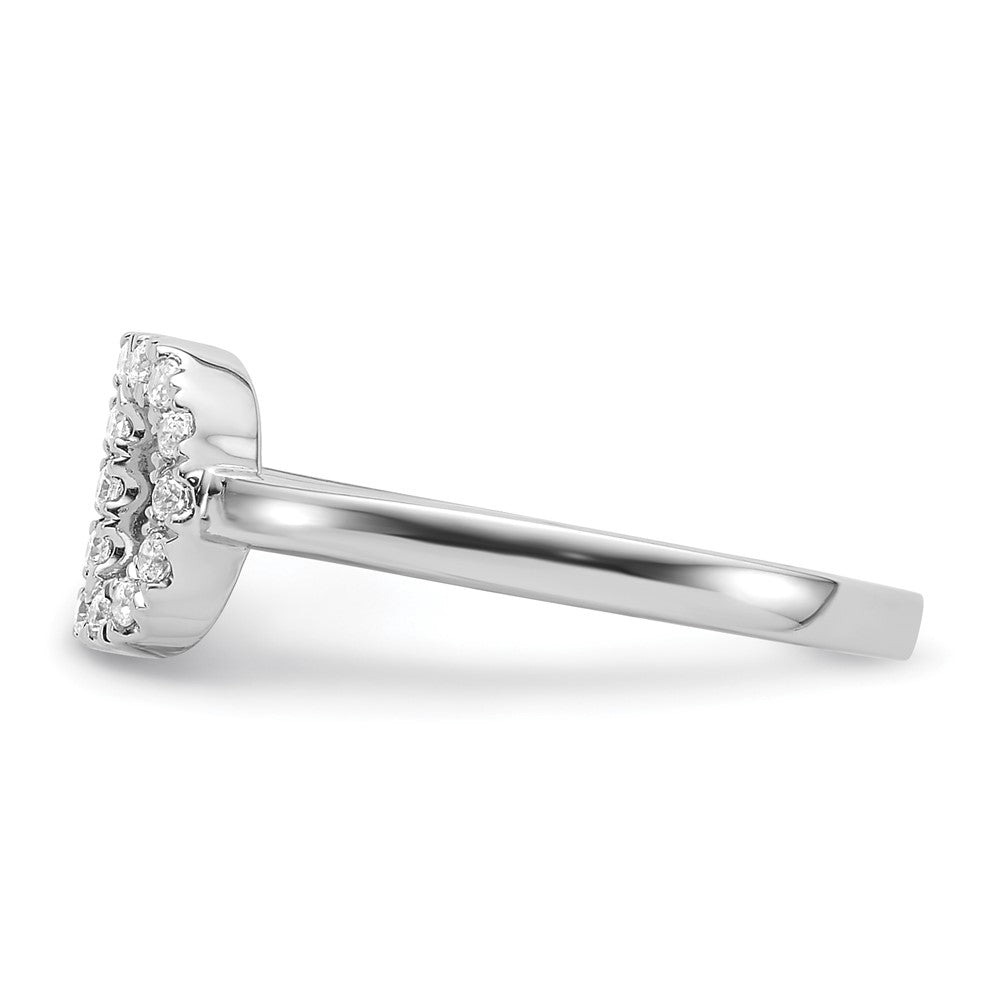 14kw 1/5 ct Lab Grown Dia VS/SI+ G+ Comp Initial D Adjustable Ring
