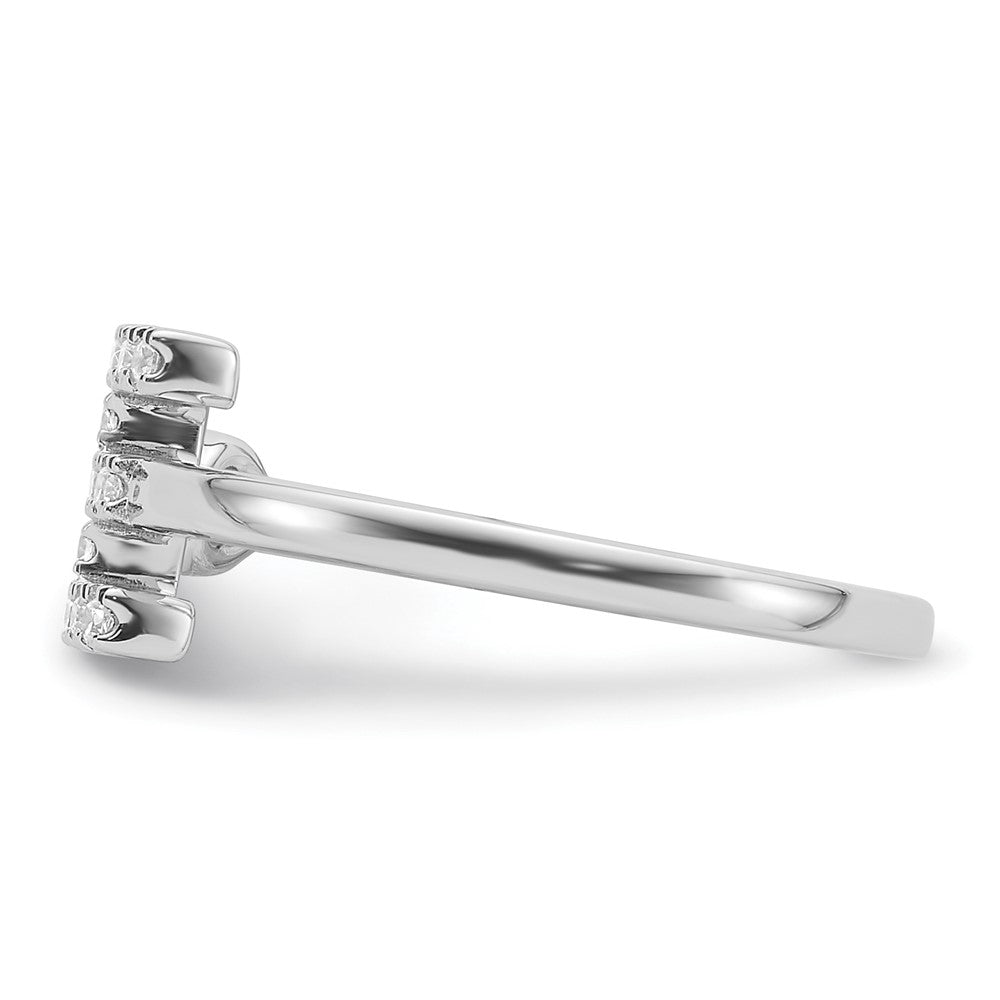 14kw 1/5 ct Lab Grown Dia VS/SI+ G+ Comp Initial E Adjustable Ring