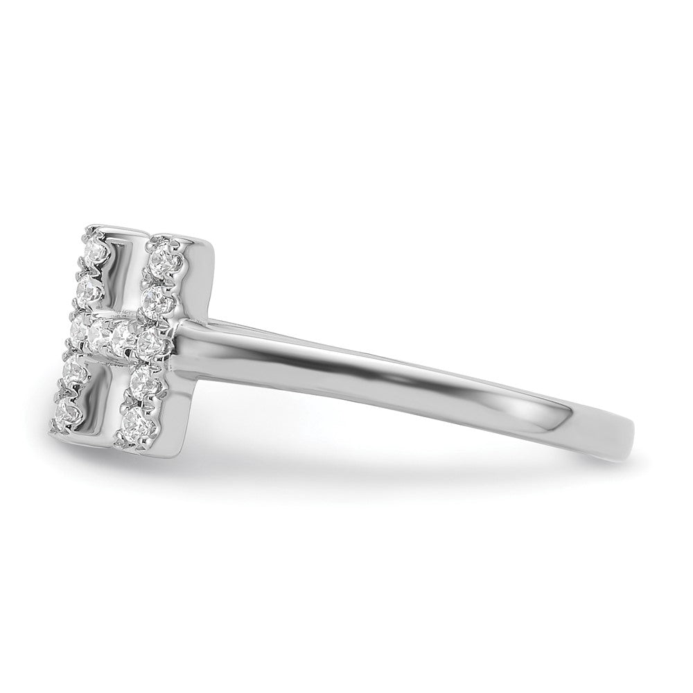 14kw 1/5 ct Lab Grown Dia VS/SI+ G+ Comp Initial H Adjustable Ring