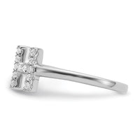 14kw 1/5 ct Lab Grown Dia VS/SI+ G+ Comp Initial H Adjustable Ring