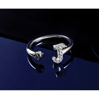 14kw 1/6 ct Lab Grown Dia VS/SI+ G+ Comp Initial J Adjustable Ring