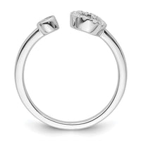 14kw 1/5 ct Lab Grown Dia VS/SI+ G+ Comp Initial O Adjustable Ring