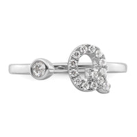14kw 1/5 ct Lab Grown Dia VS/SI+ G+ Comp Initial Q Adjustable Ring