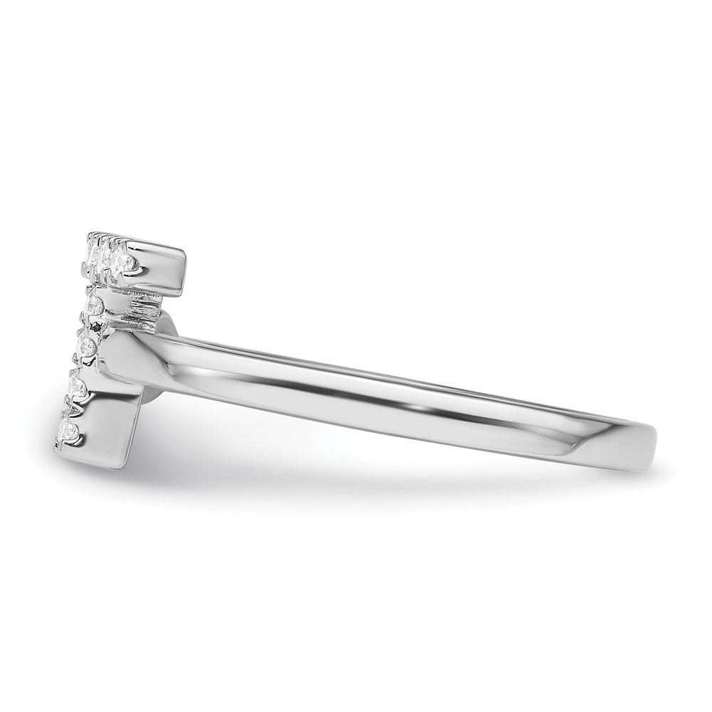 14kw 1/6 ct Lab Grown Dia VS/SI+ G+ Comp Initial T Adjustable Ring