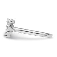 14kw 1/6 ct Lab Grown Dia VS/SI+ G+ Comp Initial T Adjustable Ring