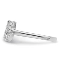 14kw 1/6 ct Lab Grown Dia VS/SI+ G+ Comp Initial U Adjustable Ring