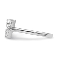 14kw 1/6 ct Lab Grown Dia VS/SI+ G+ Comp Initial V Adjustable Ring
