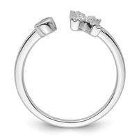 14kw 1/6 ct Lab Grown Dia VS/SI+ G+ Comp Initial X Adjustable Ring