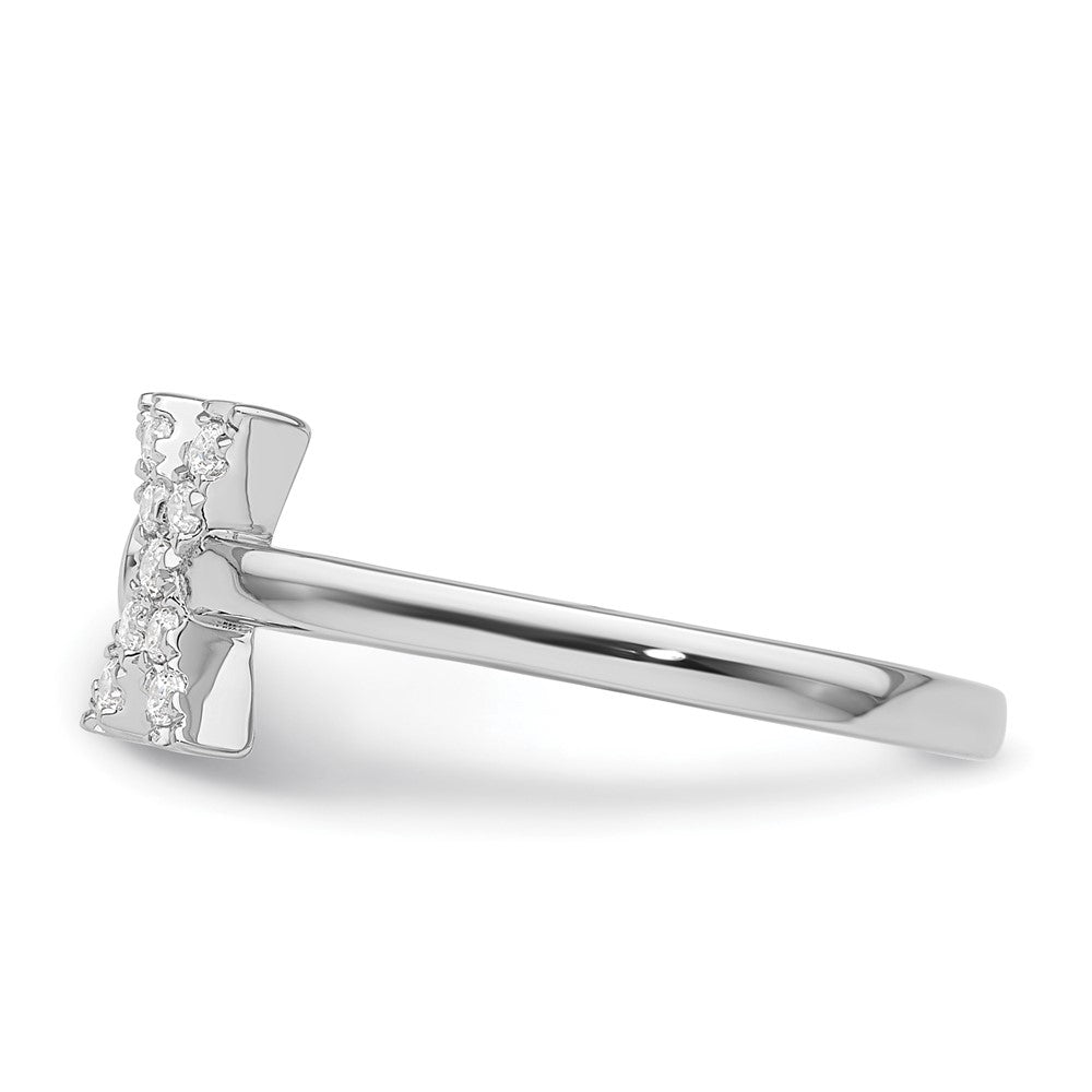 14kw 1/6 ct Lab Grown Dia VS/SI+ G+ Comp Initial X Adjustable Ring