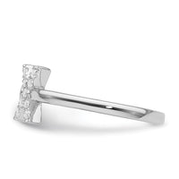 14kw 1/6 ct Lab Grown Dia VS/SI+ G+ Comp Initial X Adjustable Ring