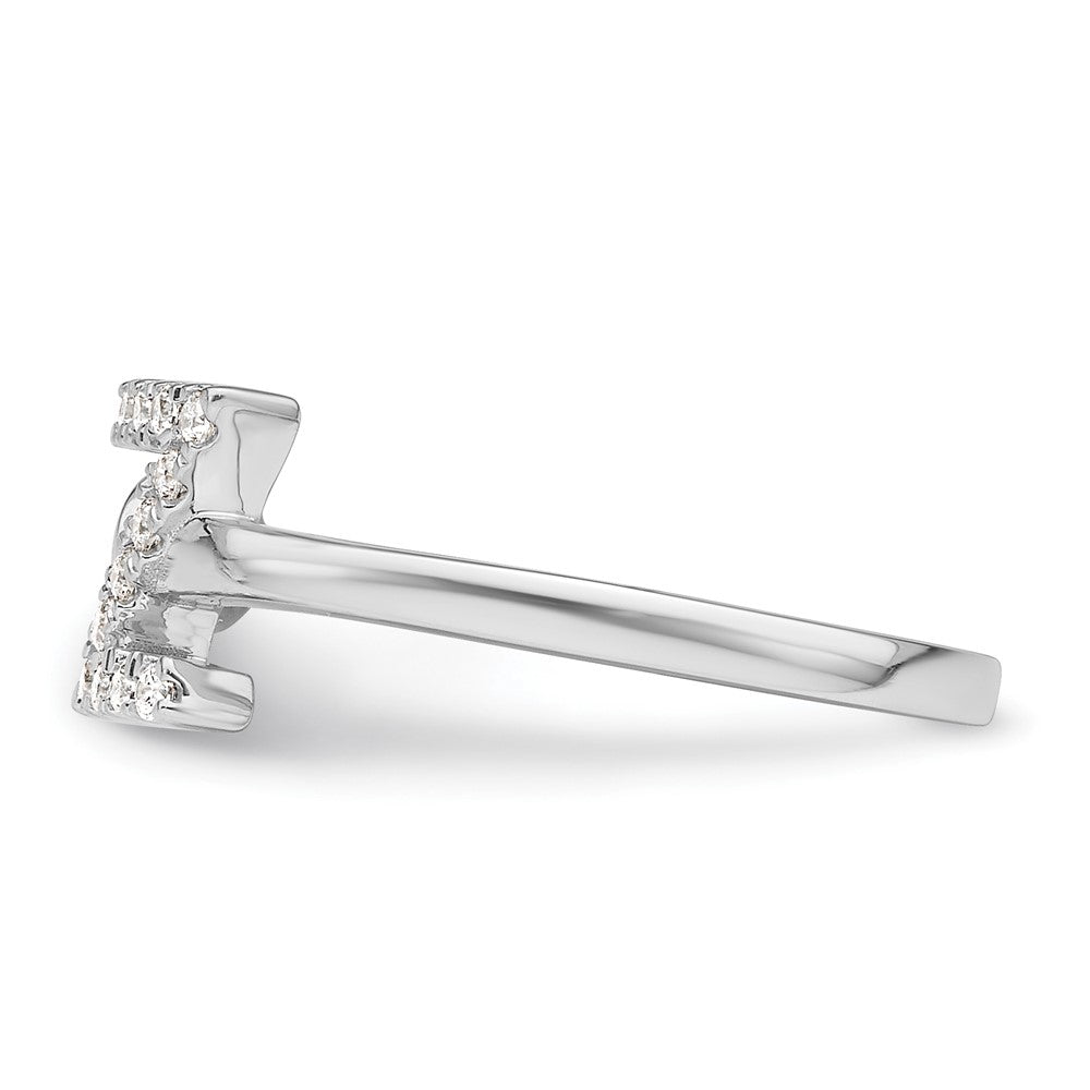 14kw 1/5 ct Lab Grown Dia VS/SI+ G+ Comp Initial Z Adjustable Ring