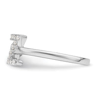 14kw 1/5 ct Lab Grown Dia VS/SI+ G+ Comp Initial Z Adjustable Ring