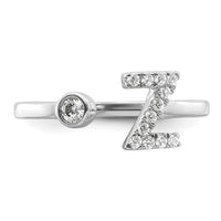 14kw 1/5 ct Lab Grown Dia VS/SI+ G+ Comp Initial Z Adjustable Ring
