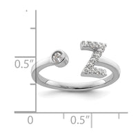 14kw 1/5 ct Lab Grown Dia VS/SI+ G+ Comp Initial Z Adjustable Ring