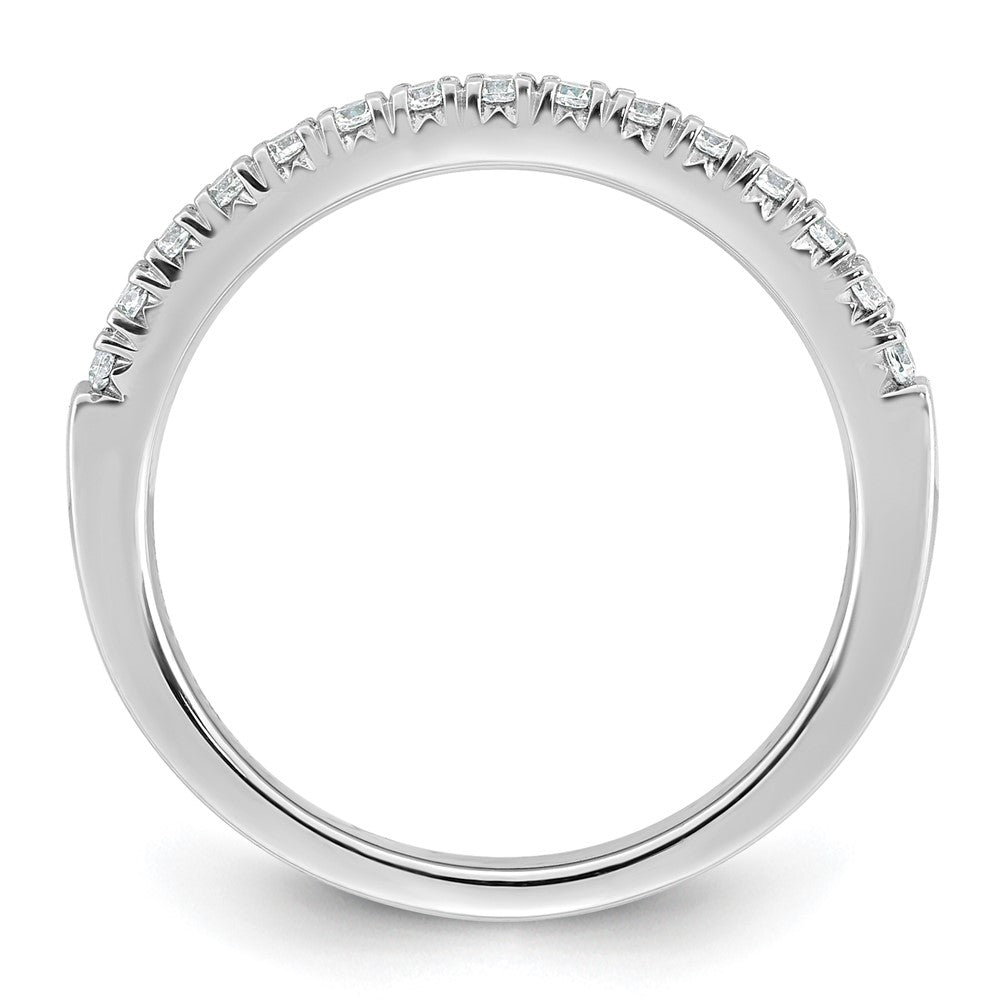 14k White Gold 1/4ct Lab Grown Diamond VS+ F+ Complete 15 Stone Band