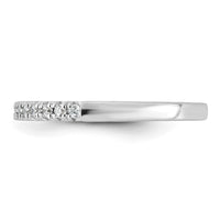 14k White Gold 1/4ct Lab Grown Diamond VS+ F+ Complete 15 Stone Band