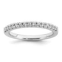 14k White Gold 1/4ct Lab Grown Diamond VS+ F+ Complete 15 Stone Band