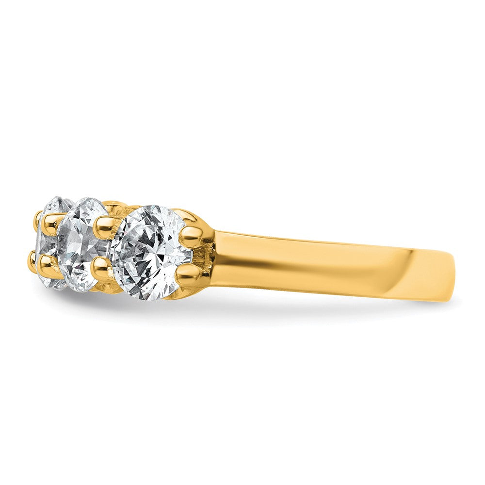 14k 2ct Lab Grown Diamond VS+ F+ Comp 5 Stone Fashion Band