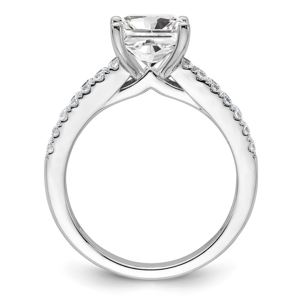 14kw 2ct Certified Lab Grown Diamond VS/SI+ G+ Princess Comp Eng Ring