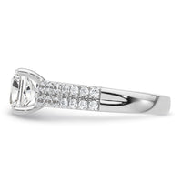 14kw 2ct Certified Lab Grown Diamond VS/SI+ G+ Princess Comp Eng Ring