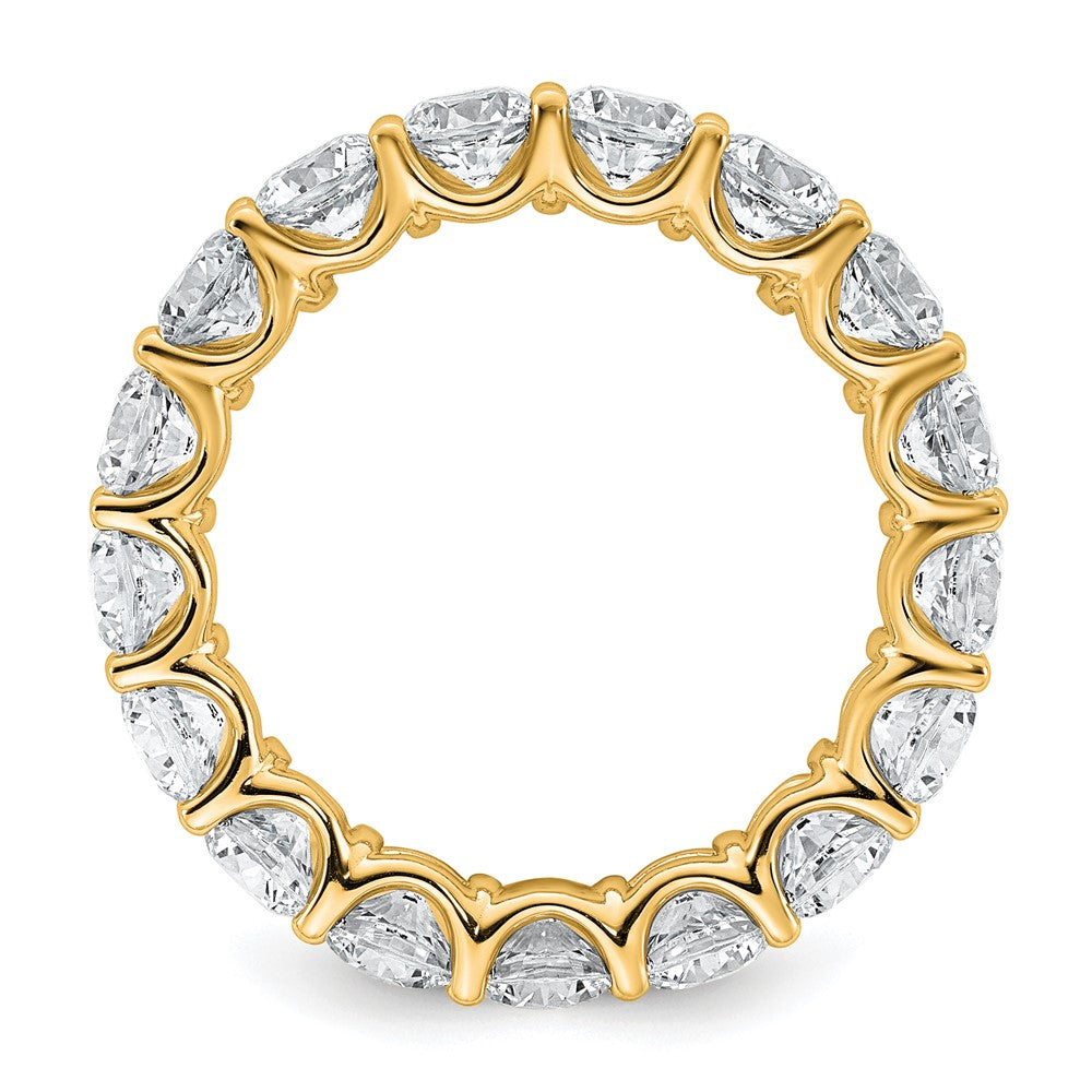 14k 3 7/8ct Lab Grown Diamond VS+ F+ Round Complete Eternity Band