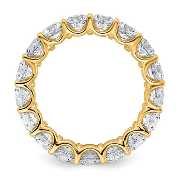14k 3 7/8ct Lab Grown Diamond VS+ F+ Round Complete Eternity Band