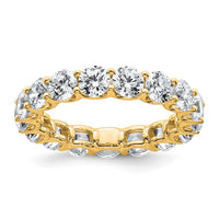 14k Round Prong Set Size 4 Eternity Band Mounting