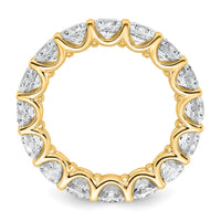 14k 4 3/4ct Lab Grown Diamond VS+ F+ Round Complete Eternity Band
