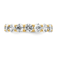 14k Round Prong Set Size 6 Eternity Band Mounting