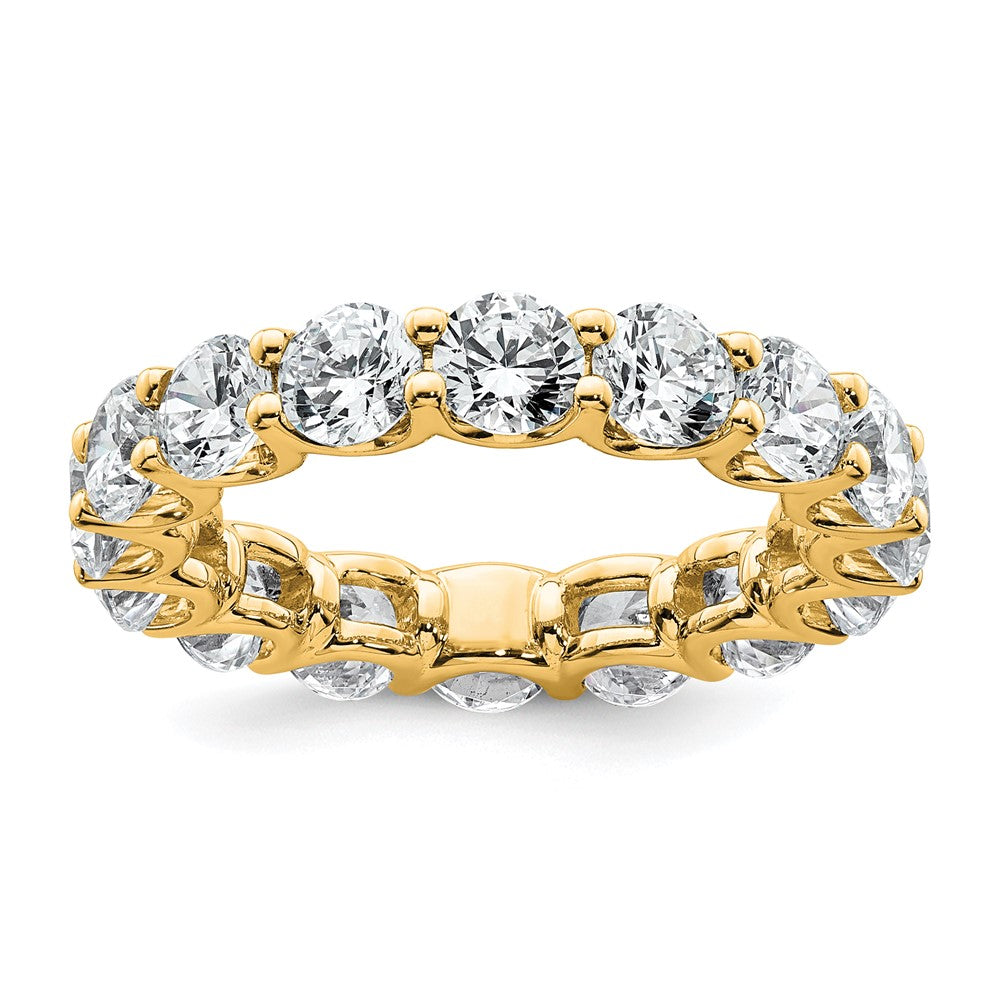 14k Yellow Gold Lab Grown VS/SI+ G+ Diamond Complete Eternity Band